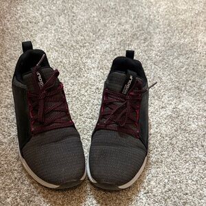 Black and Red Athletic Shoes